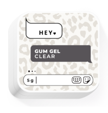 Гель жвачка HEYLOVE Gum gel Clear, прозрачный, 5 г