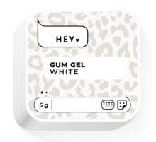 Гель жуйка HEYLOVE Gum gel White, білий, 5 г