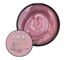 Гель желе ART Jelly Gel №4 Cover Pink темно рожевий, 15 мл