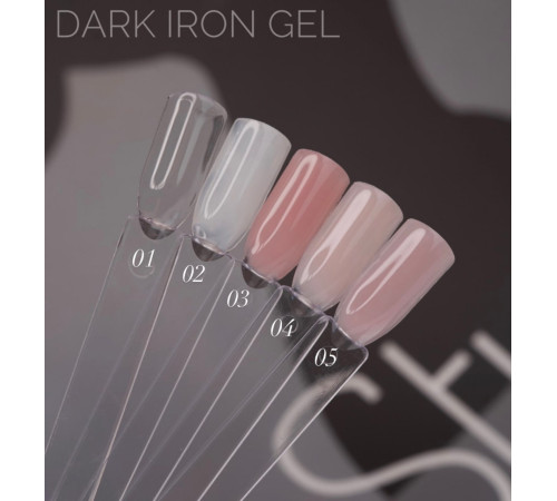 Гель желе DARK Iron gel №01 прозорий,більш густий, 15 мл