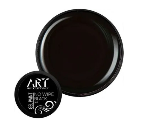 Гель фарба ART Gel Paint No Wipe Black чорна без ЛШ, 5 г