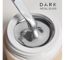 Dark Silver metal gel paint silver, 5 ml