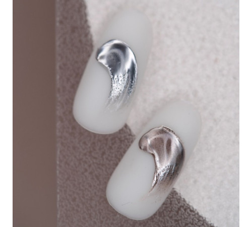 Dark Silver metal gel paint silver, 5 ml