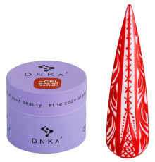 Гель краска DNKA Ethno Paint Red, красная, 5 мл