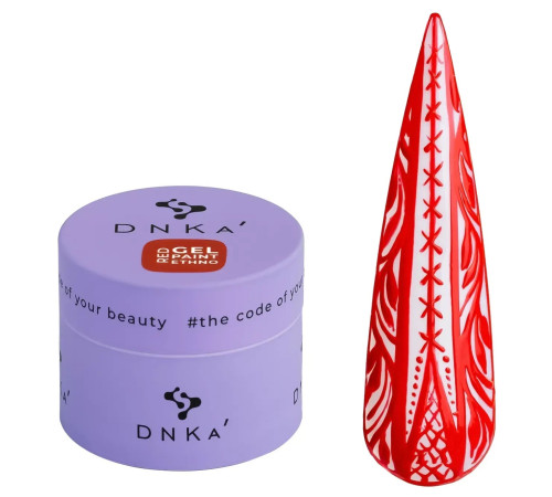 Гель-фарба DNKA Ethno Paint Red, червона, 5 мл