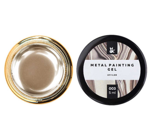 Гель фарба FOX Metal painting gel №003 золота, 5 мл