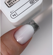 Гель краска HEYLOVE Solid Platinum gel SILVER серебряная, 5 г