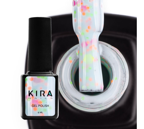 Kira Nails Yoghurt Boom Gel Polish No. 04, soft blue with bright spots, 6 ml