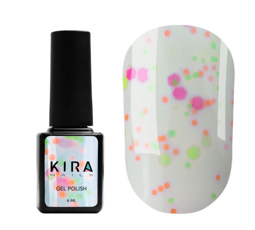 Kira Nails Yoghurt Boom Gel Polish No. 04, soft blue with bright spots, 6 ml