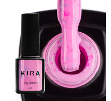 Kira Nails Yoghurt Boom Gel Polish No. 11 Strawberry Mousse with Neon Glitter, 6 ml