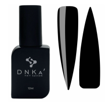 Гель лак для ногтей DNKA Ultra Black черный, 12 мл