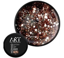 Gel with sparkles ART Mermaid Glitter Gel No. 001, 5 ml