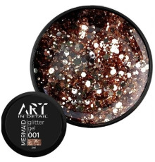 Гель с блестками ART Mermaid Glitter Gel №001, 5 мл
