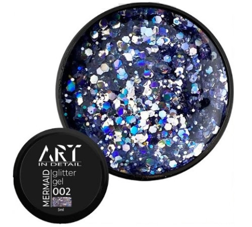 Гель с блестками ART Mermaid Glitter Gel №002, 5 мл