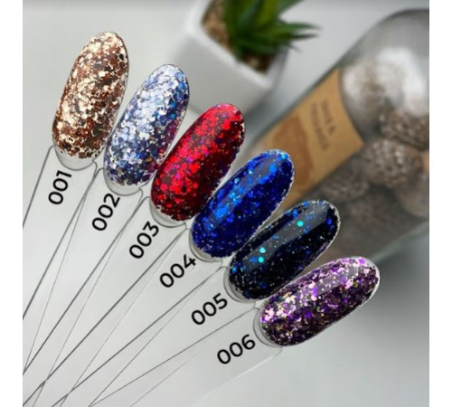 Гель з блискітками ART Mermaid Glitter Gel №003, 5 мл