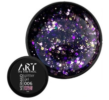 Gel with sparkles ART Mermaid Glitter Gel No. 006, 5 ml