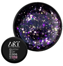 Gel with sparkles ART Mermaid Glitter Gel No. 006, 5 ml