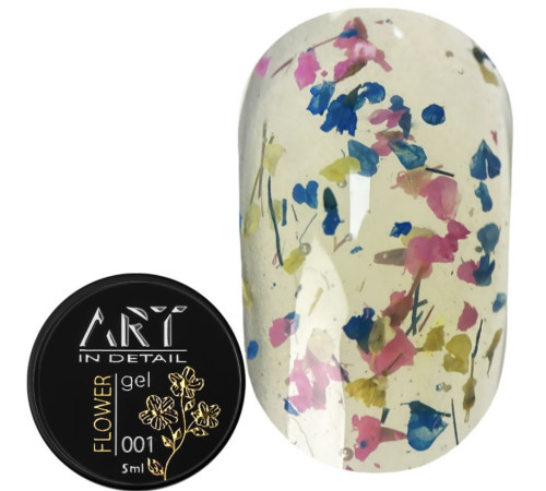 Гель з сухоцвітами ART Flower Gel №01, 5 мл