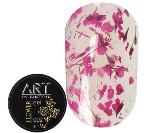 Гель з сухоцвітами ART Flower Gel №02, 5 мл