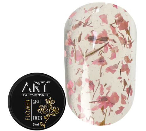 Гель з сухоцвітами ART Flower Gel №03, 5 мл