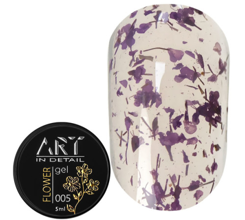 Гель з сухоцвітами ART Flower Gel №05, 5 мл