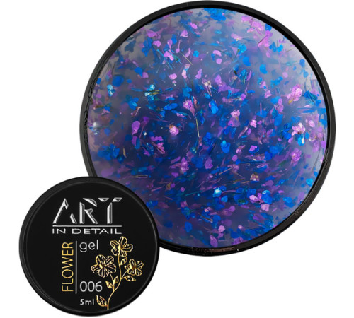 Гель з сухоцвітами ART Flower Gel №06, 5 мл