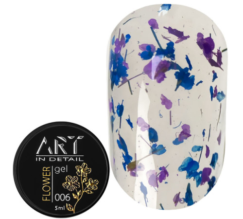 Гель з сухоцвітами ART Flower Gel №06, 5 мл