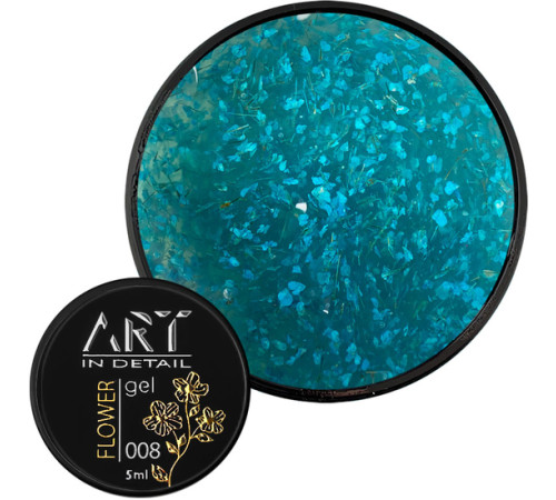 Гель з сухоцвітами ART Flower Gel №08, 5 мл