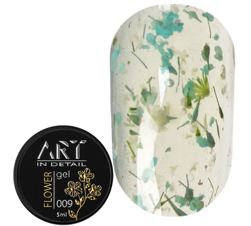 Гель з сухоцвітами ART Flower Gel №09, 5 мл