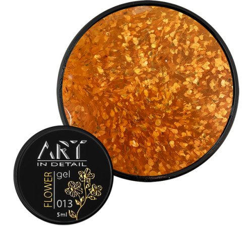 Gel with dried flowers ART Flower Gel No. 13, 5 ml