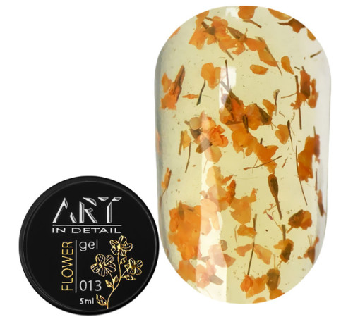 Gel with dried flowers ART Flower Gel No. 13, 5 ml