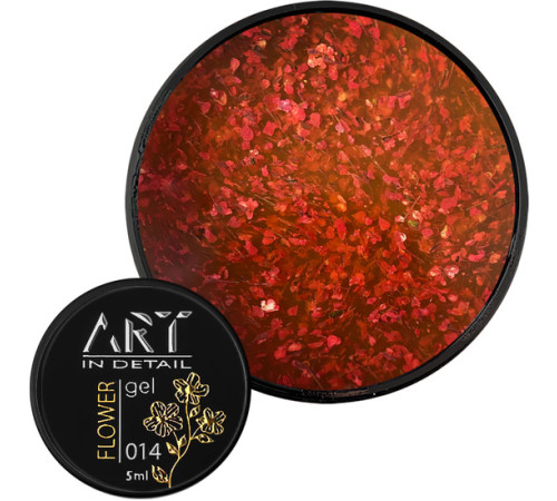 Gel with dried flowers ART Flower Gel No. 14, 5 ml