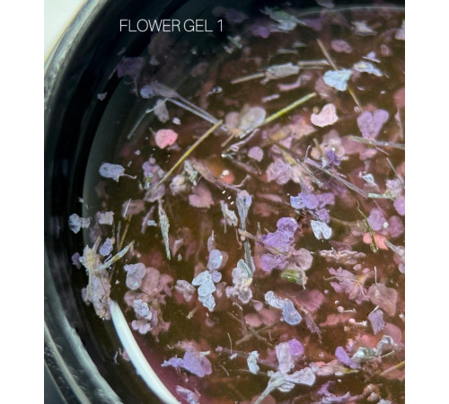 Gel with dried flowers SAGA Flower Gel No. 1 lavender, 5 g