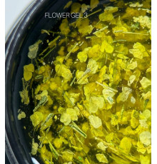 Гель с сухоцветами SAGA Flower Gel №3 пастельно-желтый, 5г
