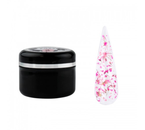 Gel with dried flowers SAGA Flower Gel No. 4 pink, 5 g