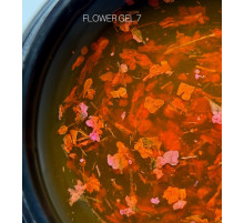 Gel with dried flowers SAGA Flower Gel No. 7 orange, 5g