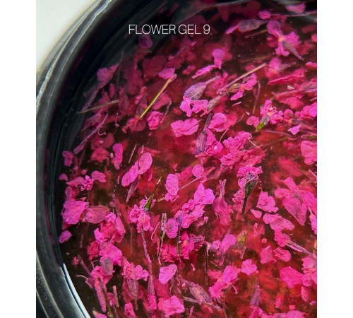 Гель з сухоцвітами SAGA Flower Gel №9 малиновий, 5 г