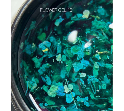 Gel with dried flowers SAGA Flower Gel No. 10 blue, 5 g