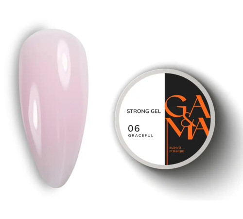 Гель стронг GaMa Strong Gel Graceful №06 розовый, 30 мл