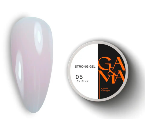 Гель стронг GaMa Strong Gel Icy Pink №05 ніжний рожевий, 30 мл