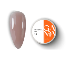 Гель універсальний GaMa Universal gel рідкий №14, темний нюд, 15 мл