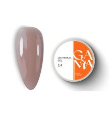 Гель универсальный GaMa Universal gel жидкий №14, темный нюд, 30 мл