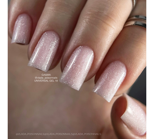 Universal gel GaMa Universal gel liquid No. 18, light pink, 15 ml