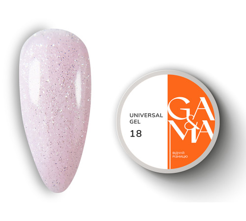 Universal gel GaMa Universal gel liquid No. 18, light pink, 15 ml