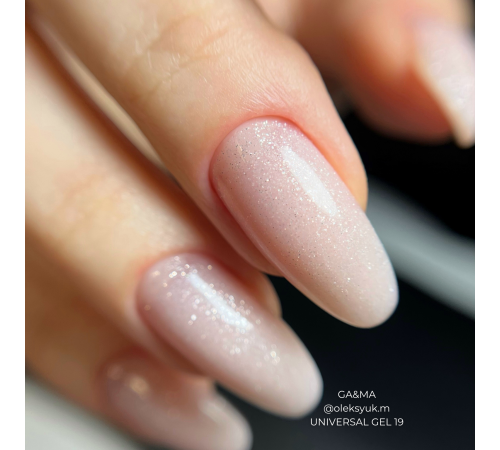 GaMa Universal gel liquid #19, nude with shimmer, 15 ml