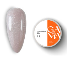 GaMa Universal gel liquid #19, nude with shimmer, 15 ml
