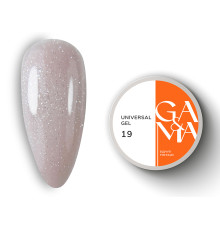 GaMa Universal gel liquid #19, nude with shimmer, 15 ml