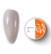 Universal gel GaMa Universal gel liquid #21 cocoa with shimmer, 15 ml