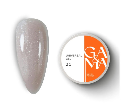 GaMa Universal gel liquid No. 21 cocoa with shimmer, 30 ml
