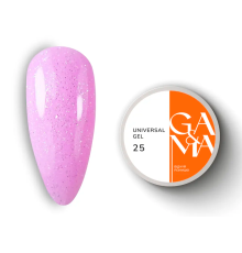 Гель универсальный GaMa Universal gel жидкий №25, розовый с блеском, 30 мл